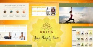 Kriya - Yoga Shopify Store, Pilates Shop Theme