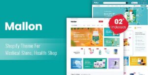 Mallon - Medical Store, Health Shop Shopify Theme