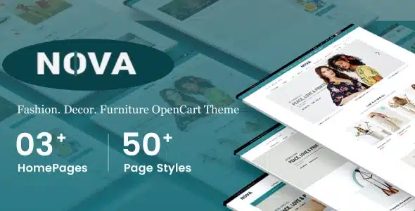 Nova - Responsive Fashion OpenCart 3 Theme