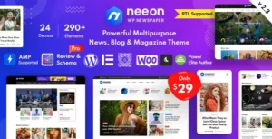 Neeon WordPress News Magazine Theme